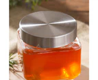 LARGE GLASS JAR WITH LIDS 900mL [12 PACK] Food Storage Canister Jars Containers