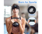 Soft Sleeping Wireless Headphones Bluetooth Headband Music Sport Long Time Play For Sleep, Workout, Running, Yoga - Black