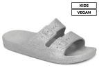 Freedom Moses Girls' Bling Slides - Silver