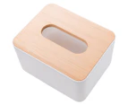 Ortega Home Tissue Box Dispenser - White/Natural