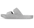 Freedom Moses Girls' Bling Slides - Silver