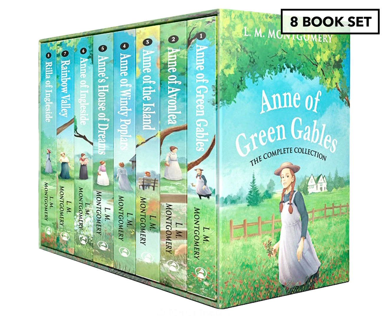 8pc Wilco Anne Of Green Gables Storytelling Reading Book Complete Collection 8y+