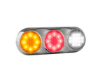 LED Stop Tail Indicator Reverse Light Chrome Back - Single Light