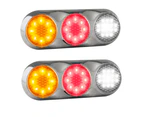 LED Stop Tail Indicator Reverse Light Chrome Back - Single Light