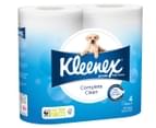 4 x 4pk Kleenex Complete Clean Toilet Tissue Rolls 2