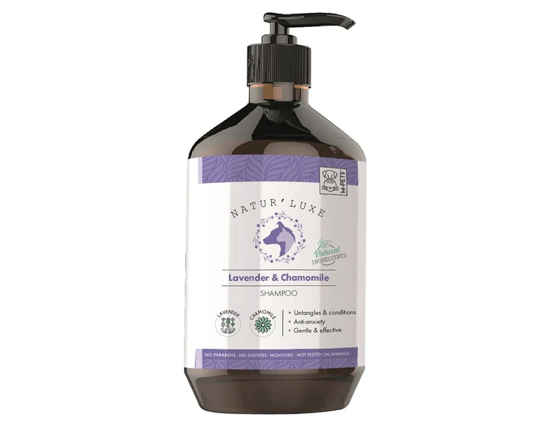 M-Pets 500ml Lavender/Chamomile Pet/Cat/Dog Untangling Hydrating Shampoo Cleaner