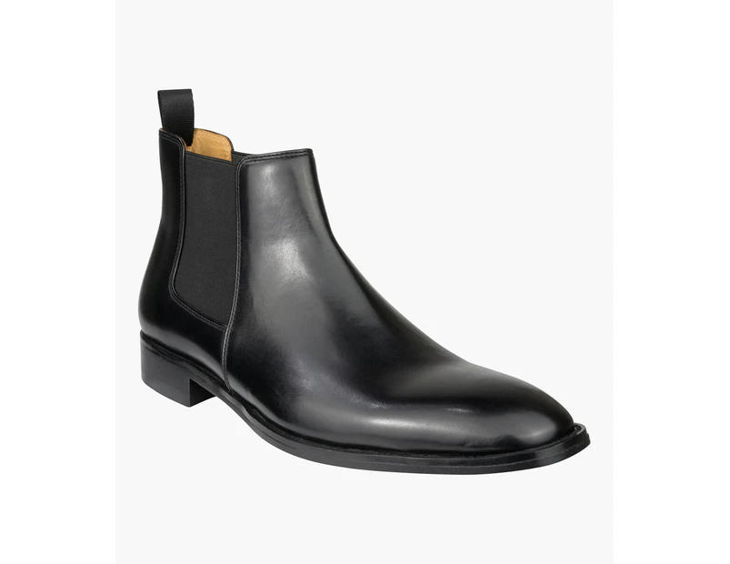 Florsheim Shield Men's Plain Toe Chelsea Boot Shoes - BLACK