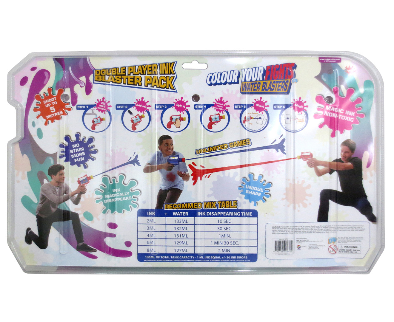 Colour Your Fights Double Player Blaster Set