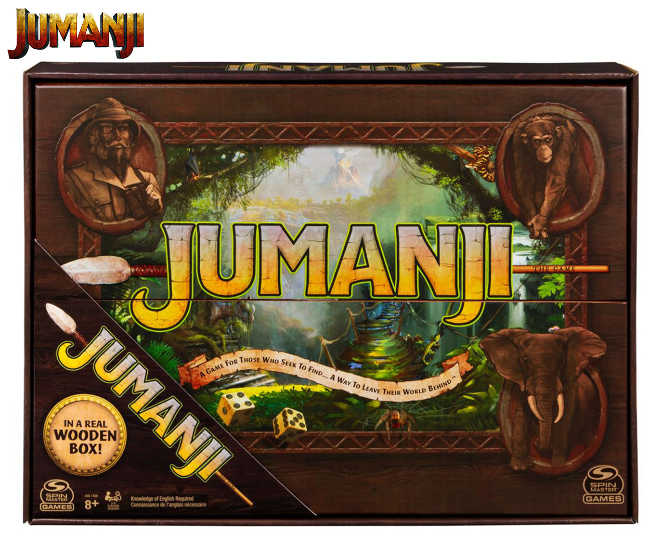 Jumanji Board Game w/ Wooden Case | Catch.co.nz