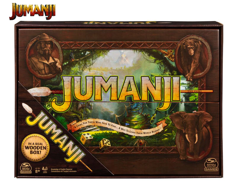 Jumanji Board Game w/ Wooden Case