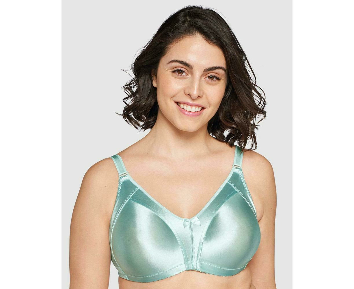 Naturana Moulded Wirefree Soft Cup Minimiser Bra in Light Mint
