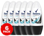 6 x Rexona Invisible Dry Roll-On Deodorant Fresh 50mL