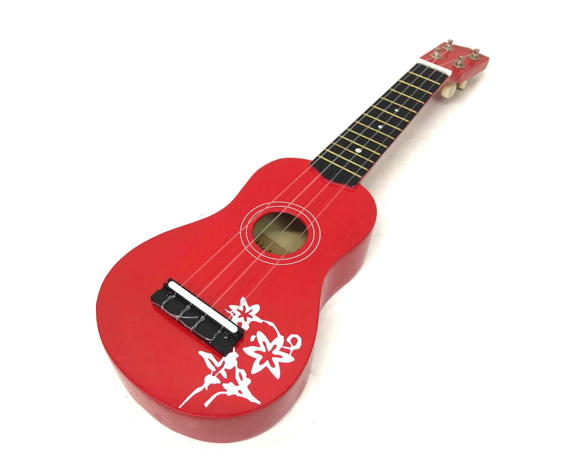 Holysmoke Red Aloha Beginner Kids Ukulele 21” 12 frets 4 Strings