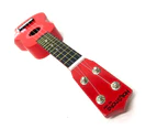 Holysmoke Red Aloha Beginner Kids Ukulele 21” 12 frets 4 Strings