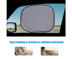 EZONEDEAL 5Pc Car Window Shade Auto Rear Window Sunshade for UV Protection Universal Mesh Back 19"x39" & Side Window 17"x14"with Suction Cups