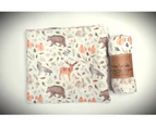 Melicopper Camp Muslin Swaddle Blankets-Soft Bamboo Cotton Baby Swaddle Blanket - Animals