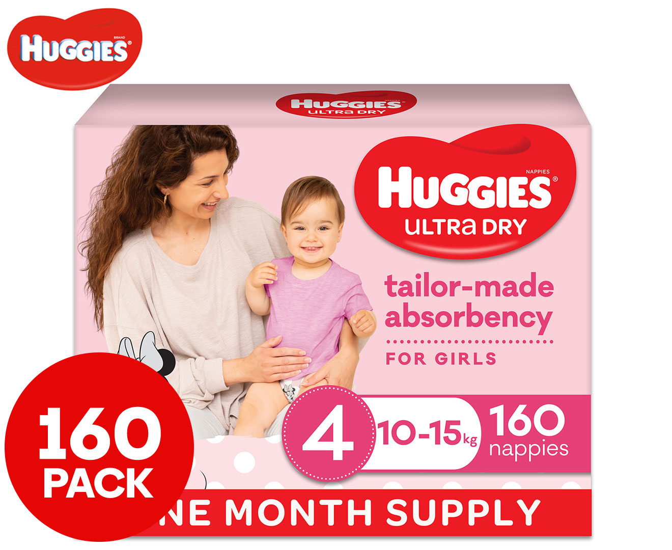 Huggies nappies 160 hot sale pack