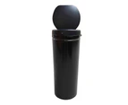 Salesbay Sensor Bin 50L Black Stainless Steel Rubbish Bin Motion Automatic