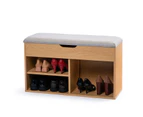 Foret Shoe Cabinet Seat Stool Storage Bench Box Rack Organiser Cupboard Shelf