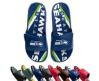 FOCO Men's NFL GEL Sport Shower Sandal Slides, most Teams - Buffalo Bills