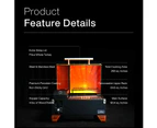 AS350 Portable Wood Pellet Grill and Smoker Revolutionary ASCA System™ Cinder Black