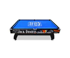 JD LOGO 7FT MDF Black / Blue Pool Snooker Billiards Table