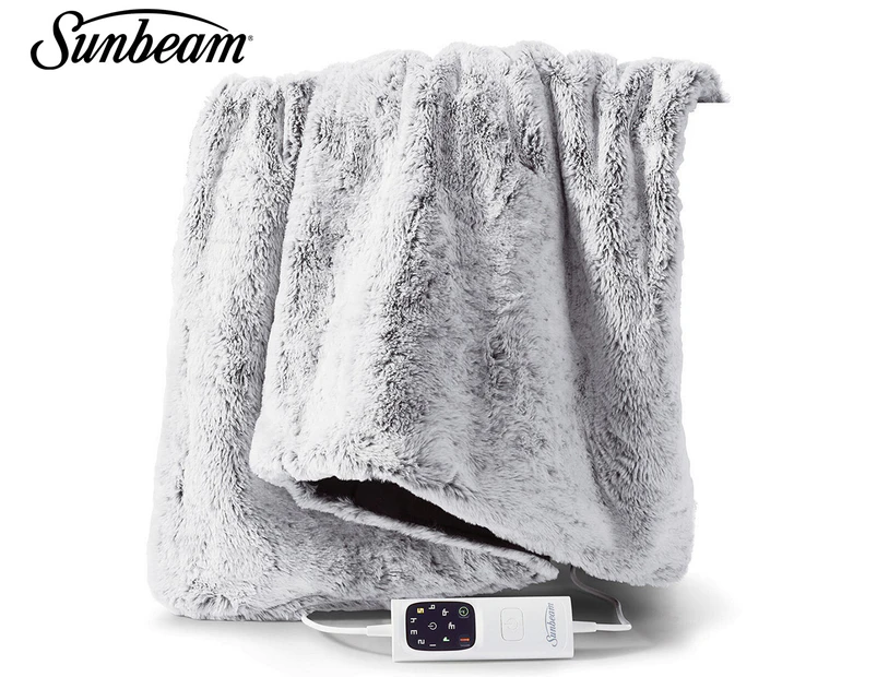 Sunbeam Feel Perfect Faux Fur Heated Throw Blanket - TRF4300