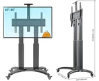 Mobile TV Stand Premium TV Cart: AVF1800-70-1P Black