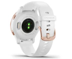 Garmin Venu 2S 40mm Silicone Smart Watch - White/Rose Gold