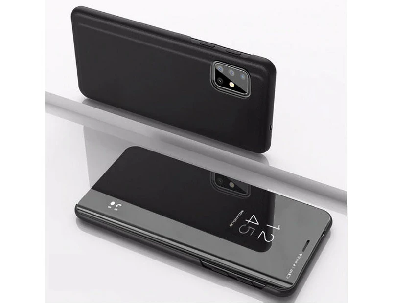 Smart Mirror Leather Stand Case Cover Samsung Galaxy S20+ Ultra - Black