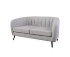 Ara 2 Seater Fabric Sofa - Grey