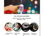 EZONEDEAL Car Air Humidifier Aroma Aromatherapy Mini Essential Oil Diffuser Purifier Freshener Suit for Water Soluble - Black