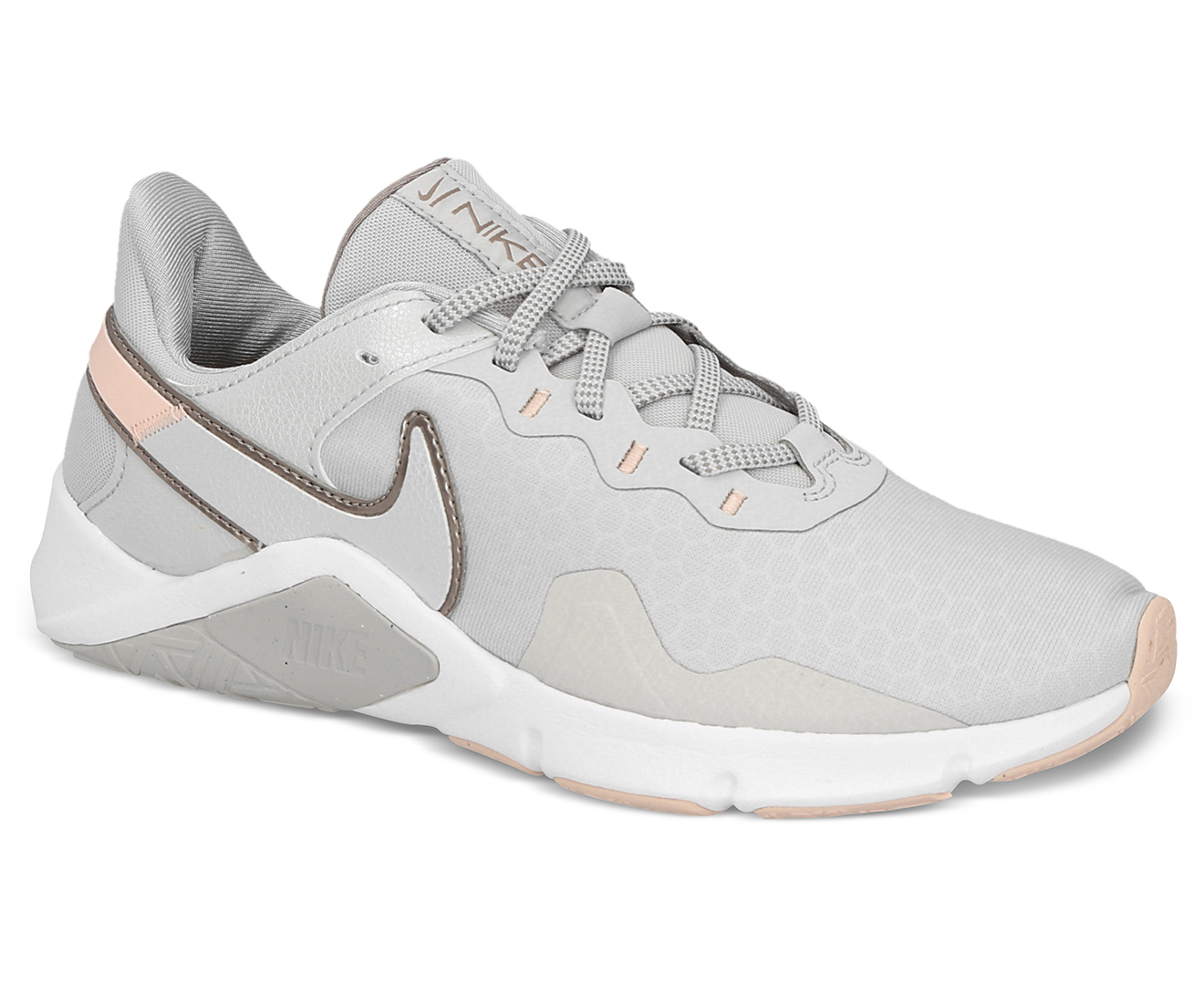 Nike Women's Legend Essential 2 Training Shoes - Grey Fog/Pale Coral ...