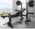 Black Lord Weight Bench 8in1 Press Multi-Station Fitness Home Gym Equipment