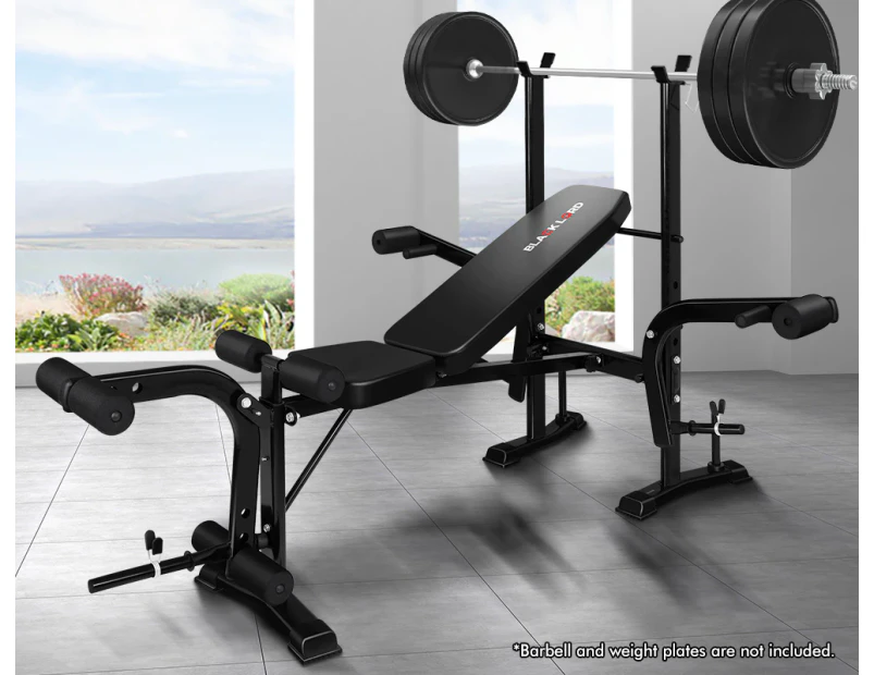Black Lord Weight Bench 8in1 Press Multi-Station Fitness Home Gym Equipment