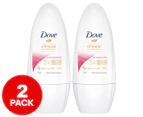 2 x Dove Clinical Protection Roll-On Antiperspirant Deodorant Pomegranate 50mL