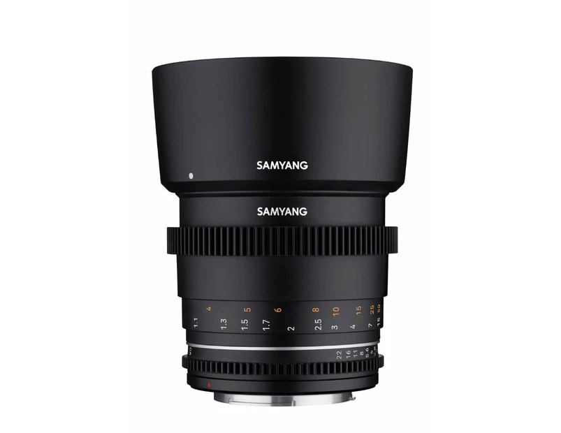 SAMYANG 85mm T/1.5 MK2 VDSLR Cine Sony FE Full Frame Lens - Black