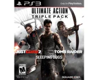 Ultimate Action Triple Pack - Just Cause 2, Sleeping Dogs & Tomb Raider PS3 Game (NTSC)