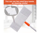 Non-woven Small Flat Drag 11.5x7x41cm Disposable Cloth Mop with Long Handle