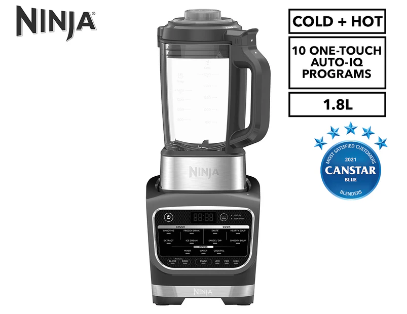 Ninja 1.8L Cold & Hot Blender - Black/Silver HB150