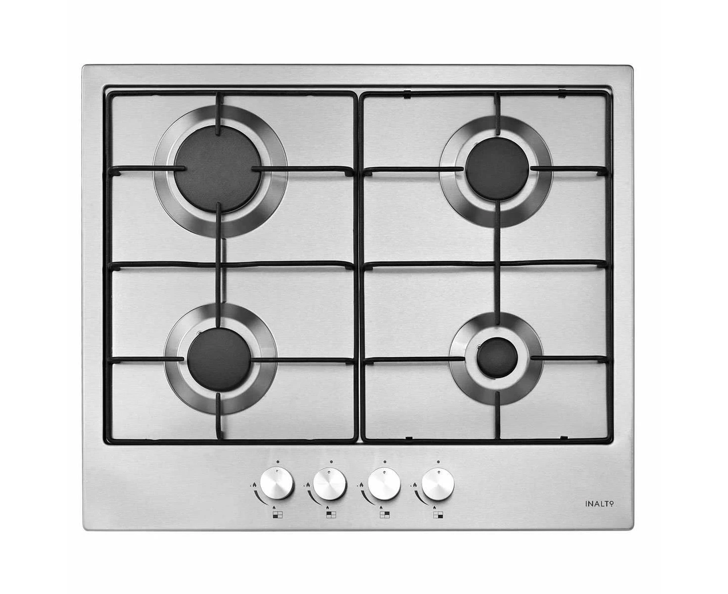 InAlto 60cm Stainless Steel Gas Cooktop ICG6F