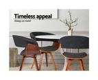 Artiss Dining Chairs Wood Armchair Black Kitchen Chairs Set Of 2 Miguel