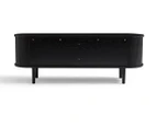 Lifely Kate Black Column TV Stand 160cm