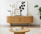 Lifely Kate Column TV Stand in Natural 160cm