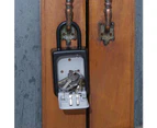 Safety Key Lock Box Combination Portable Aluminium Alloy Key Safe Box Security Key Holder Secure Box