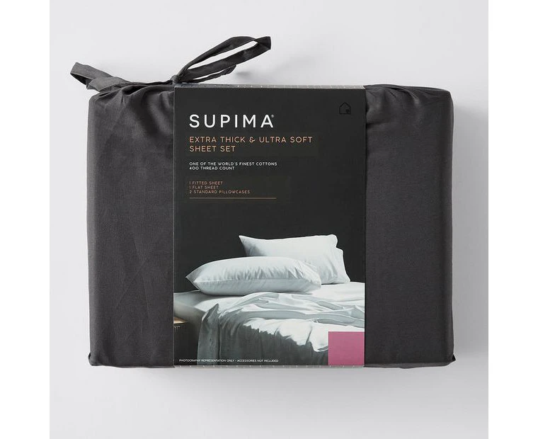 Supima 400 Thread Count Sheet Set - Grey