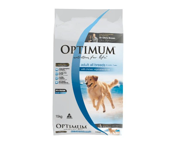 Optimum All Breed Adult Chicken, Rice and Vegetables 15kg