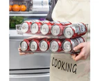 2 Tier Stackable Freezer Beverage Refrigerator Can Drink Holder Storage