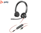 Plantronics Poly Blackwire 3325 Corded Stereo UC Headset - Grey