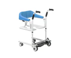 Medical Use Aged Care Patient Transfer Unit Commode Toilet Wheelchair